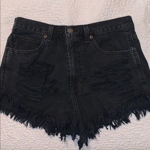 Abercrombie &Fitch Distressed High Waisted Shorts